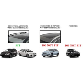 BRIGHTLINES Aero Crossbars Roof Racks Replacement for 2018 2019 2020 2021 2022 2023 Subaru Crosstrek & 2017-2023 Impreza