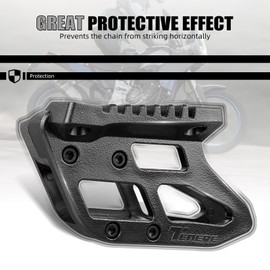 NICECNC Primary Drive Rear Chain Guide Guard Compatible with Yamaha Tenere 700 2019 2020 2021 2022 2023 2024, Chains Protection Cover, Black