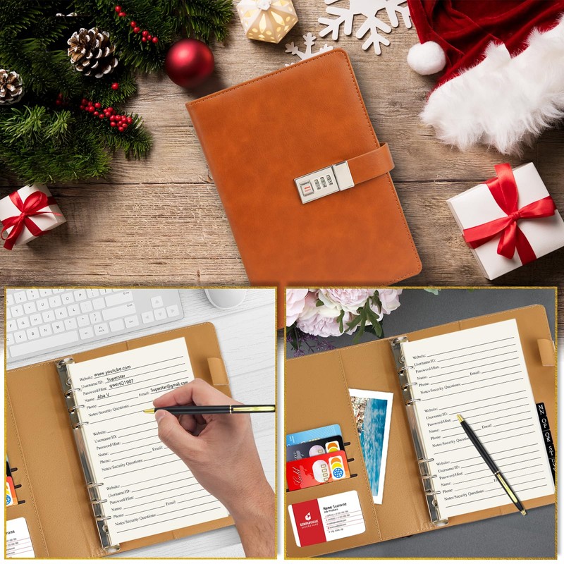 BTSFTOGET Password Book with Alphabetical Tabs & Lock, 302 Pages