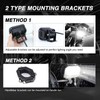 MIRUNNY 4 Inch Motorcycle Headlight,45W Cool White, Hi Lo Beam