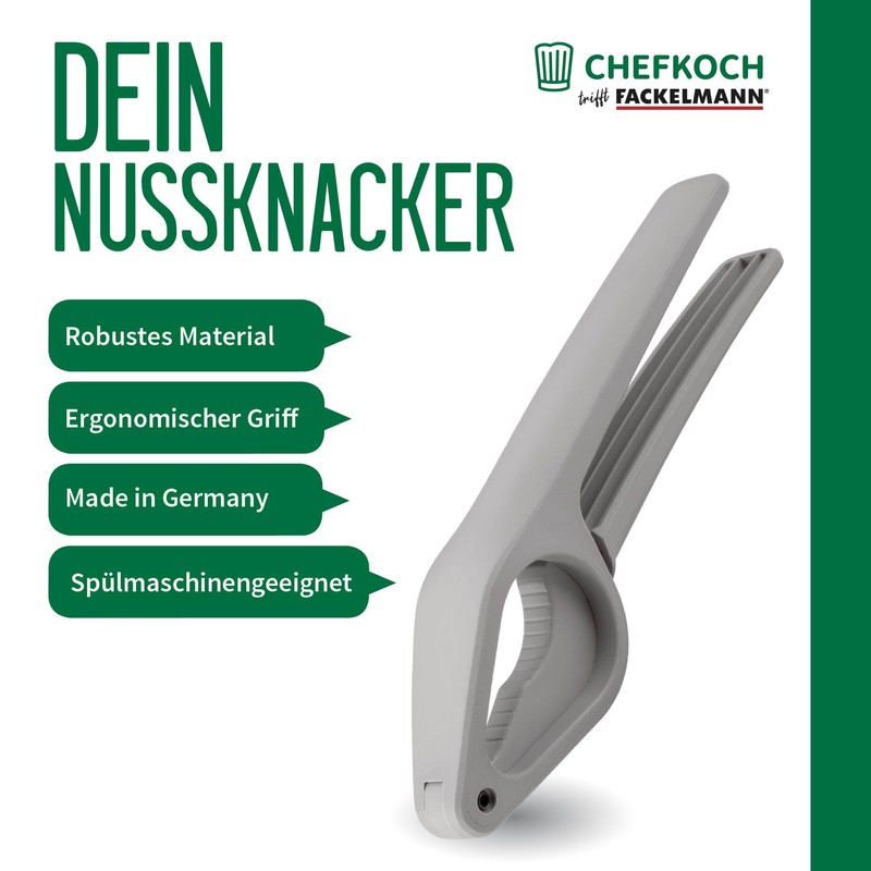 FACKELMANN Chefkoch trifft Nutcracker 20 cm - Ergonomic Handle, Dishwasher