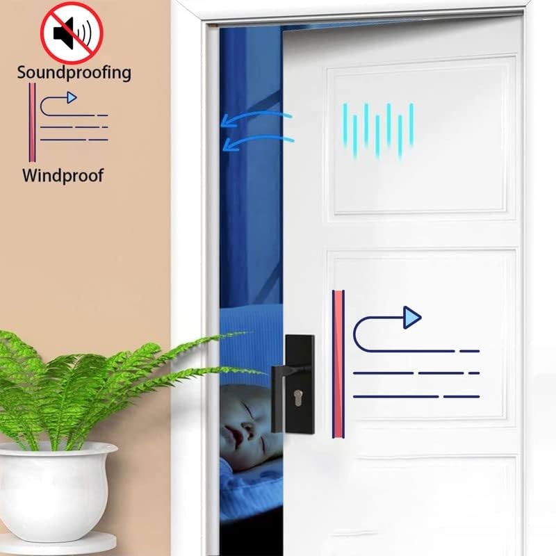 Rubber Weather Stripping Door Seal Strip, Self-Adhesive Door Weather Stripping
