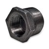 1/2" x 3/8" BLACK MALLEABLE IRON HEX BUSHING reducer reducing