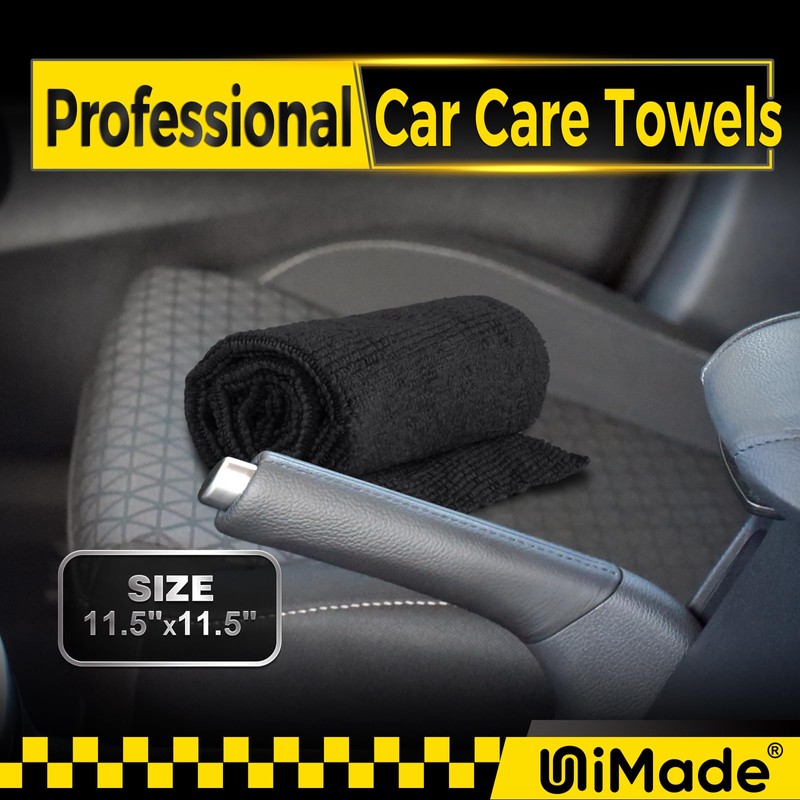 UNIMADE Microfiber Cleaning Cloth, 100 Pack Microfiber Towels for Cars