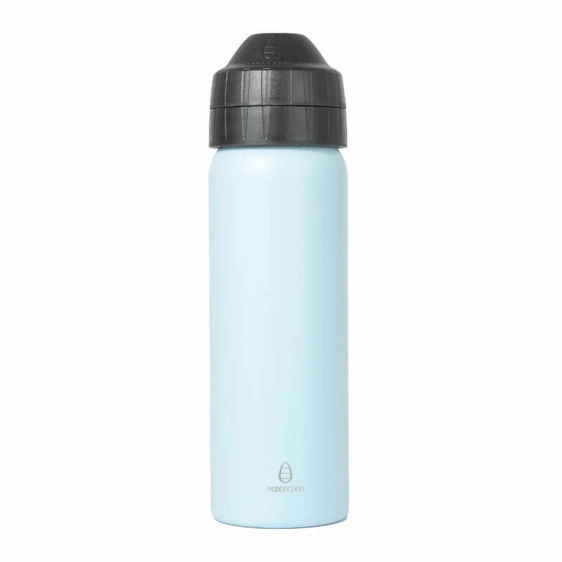 EcoCocoon Stainless Steel Water Bottle 600ml, Silver
