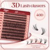Higu clace Cluster Lashes Kit D Cul, 3D Individual Eyelashes