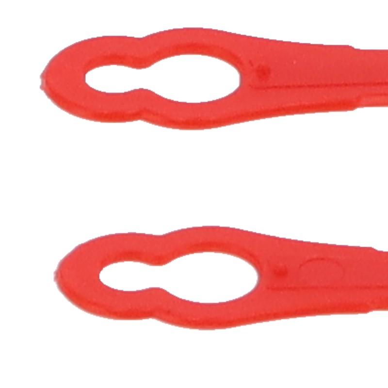 100Pcs Plastic Trimming Blades Lawn Mower Gourd Type Cutting Replacement