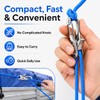 6-Pack Paracord Adjusters,Rope Tightening Tool & Tensioner,Rope with Roller Tensioner