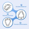 sourcing map Rope Thimble 3/16"(5mm) Diameter M5 Stainless Steel Wire