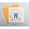Pom Pom"90th" Greeting Card