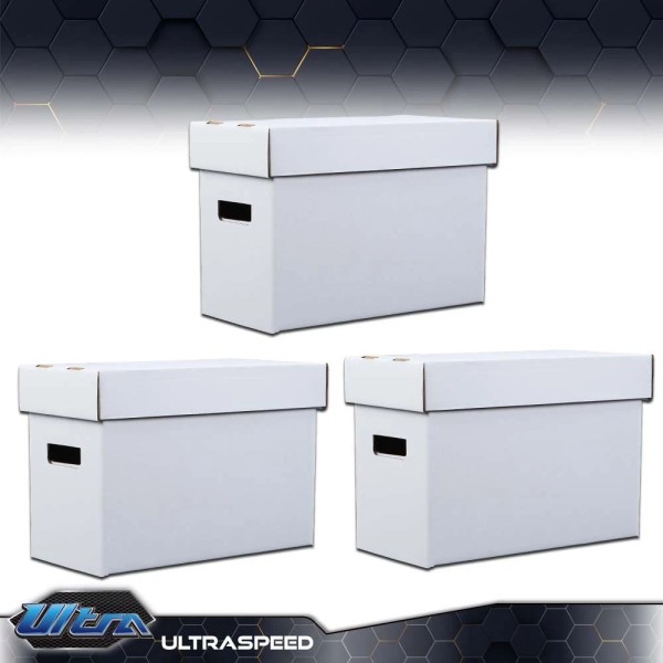 PIT66 3PCS Short Comic Book Storage Boxes Holds 150 175