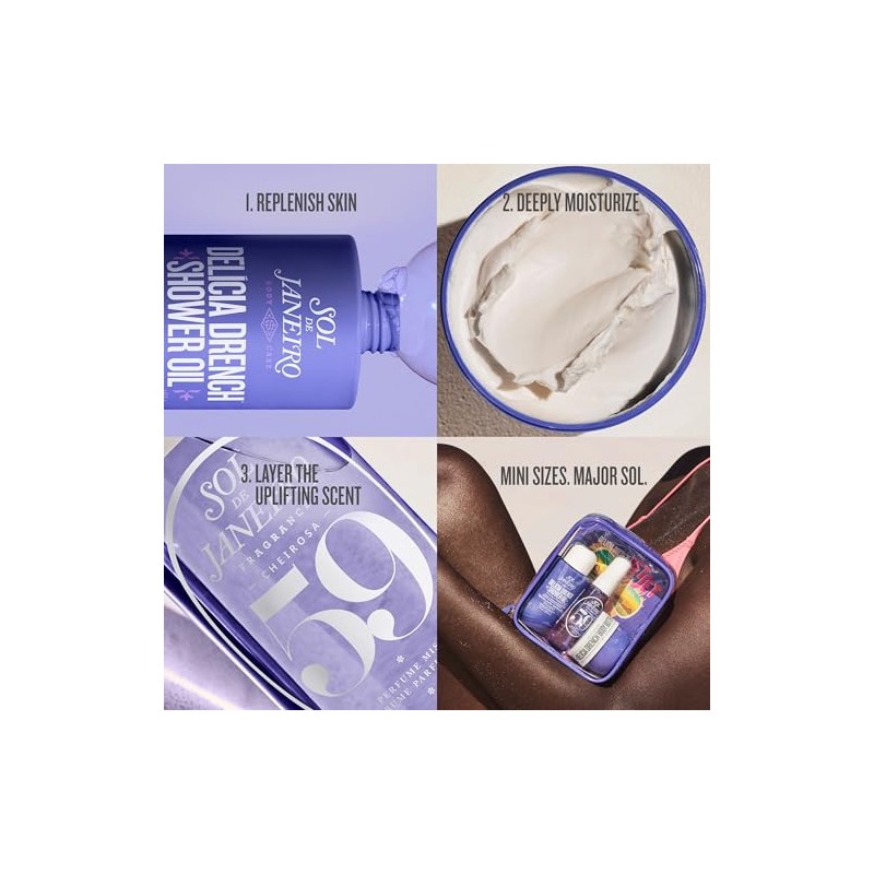 SOL DE JANEIRO Jet Set | Travel Shower Kit delicia