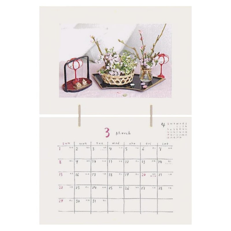 2026 Flower and Lifestyle Calendar Wall-Mounted Type CK-2603