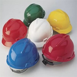 MSA V-Gard Standard Hard Hat Caps Fast-Trac Suspension Safety Helmet All Colors - Red-475363