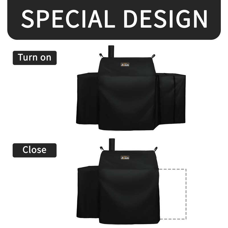 JIESUO 5555 Grill Cover for Char-Griller E1224, 2121,3018,1224, Heavy Duty