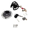 Ignition Switch Seat Lock Gas Cap Cover Key Set Fit