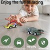 LUKIUP Dinosaur Toy Car, Pack of 6 Children's Toy Vehicle,