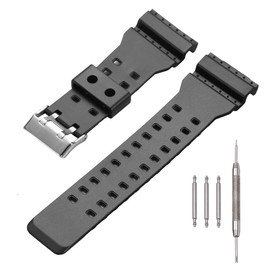 MCXGL 16mm Resin Strap Replacement for G-Shock ga110 ga100 ga120 gd100 g8900 Men's Rubber Watch Band