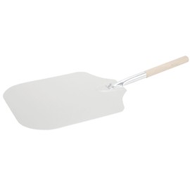 American Metalcraft 2814 28" Aluminum Pizza Peel with 12" Wood Handle, 14" x 16" Large Blade