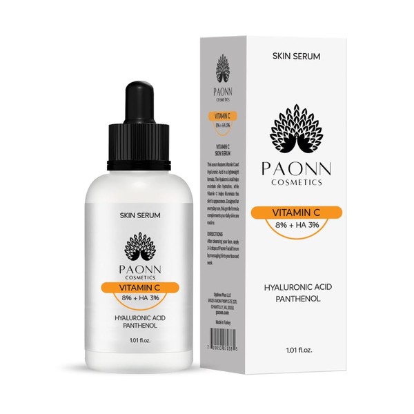 Vitamin C Serum for Face and Neck with Hyaluronic Acid,