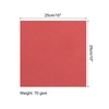 MECCANIXITY 25 Sheet Origami Paper Double Sided Bright Red 10x10