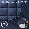 HYLEORY King Mattress Pad Quilted Fitted Mattress Protector Cooling Pillow