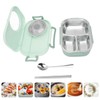 Bento Lunch Box for Kids, Compartment Stainless Steel Thermal Food