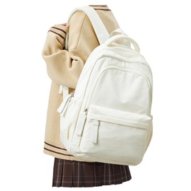 VECAVE School Backpack Beige College High School Bags backpack for Boys Girls Teens Waterproof Bookbag Casual Lightweight Travel Rucksack Daypack Backpacks for Men Women