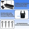 Warmfay Solar Panel Mount Mounting Set, Black 12 cm Aluminium