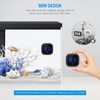 Brifit Aquarium Thermometer Digital, Glue-On Mini Thermometer Aquarium, LED Display