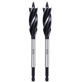 Anyinn Wood Drill Bit 19/32 in. x 6-1/2 in. x 2Pcs Auger Drill Bits for Wood with 1/4 Inch Quick Change Hex Shank