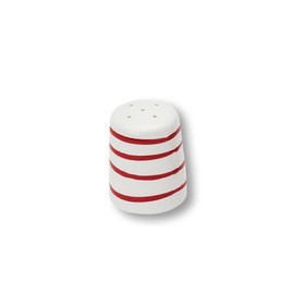 GMUNDNER KERAMIK Salt Shaker Smooth Diameter 4.8 cm Flamed Red Crockery Handmade in Austria
