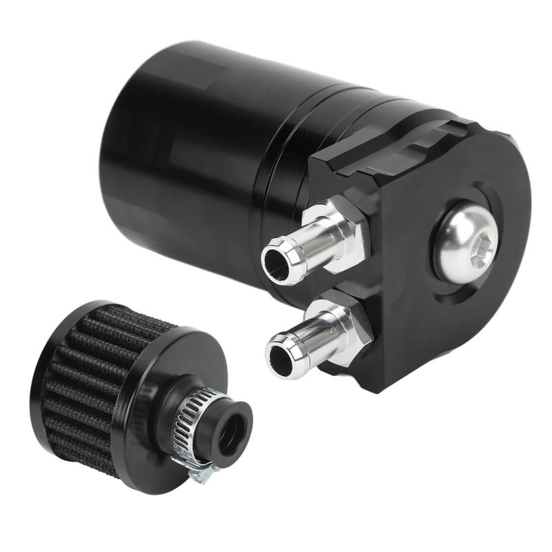 Car Oil Catch Can Internal Baffle Dual Chamber Filter Aluminium