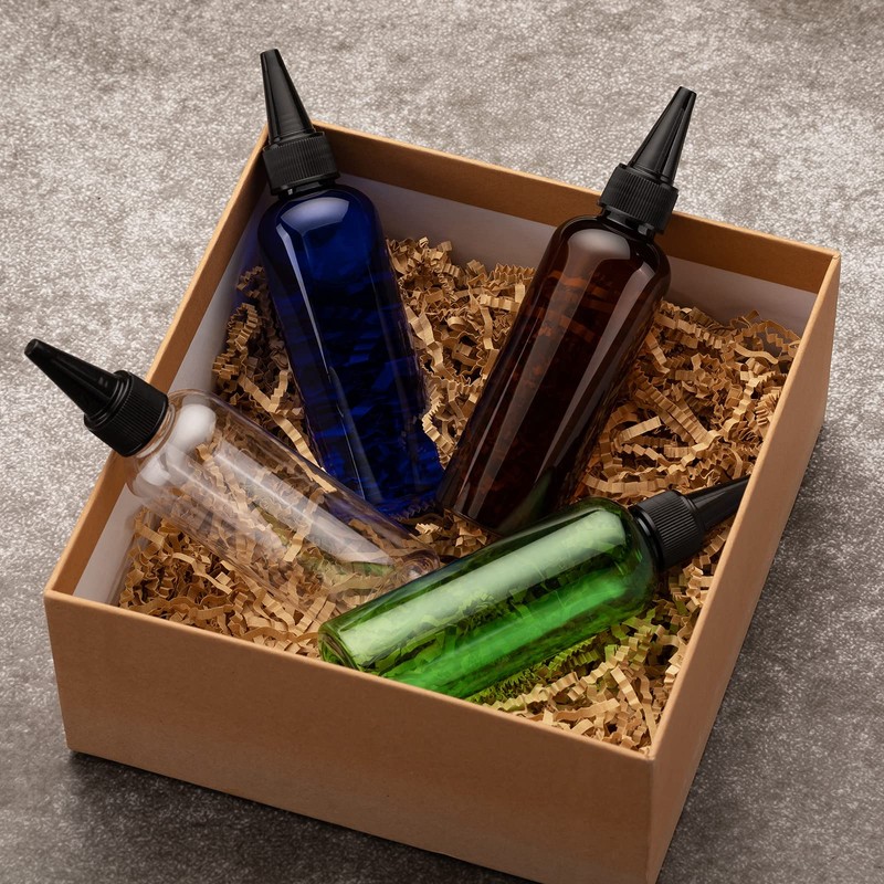 Tekson Hair Color Applicator Bottles, 5 Pack Refillable Squeeze Bottle,