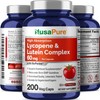 NusaPure Lycopene & Lutein Complex 60mg per Caps, 200 Veggie