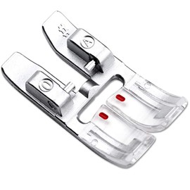 ZIGZAGSTORM 820244096 98-694828-00 Snap On 9mm Zig Zag Presser Foot with IDT for Pfaff Group G,J,K Sewing Machine ALT:98-694828-00,820773-096 - 820244096