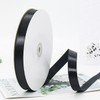 CC wonderland zone 3/8 Inch Black Satin Ribbon Rolls(10mm Wide