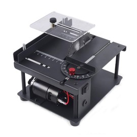 XUANIIIL Multifunctional Precision Table Saw, Household Mini Home DIY Woodworking Sliding Cutting Machine Bench Saw, Cutting Depth 33mm Electric Cutter