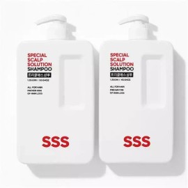 Triple S [셀러허브][웰빙창고] 트리플에스 두피케어 약산성 비오틴 샴푸 1350ml 2개 (S43205027) Sellerherb Triple S Scalp Care Mild Biotin Shampoo 1350ml 2pcs [Single]