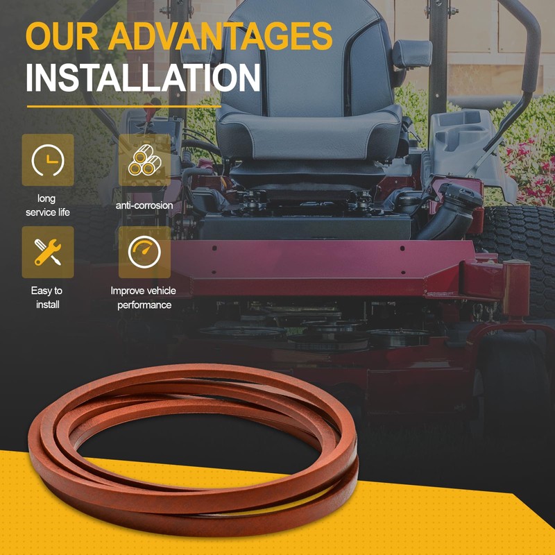 5/8" x 176.7" Mower Deck Belt Compatible with Exmark 60"