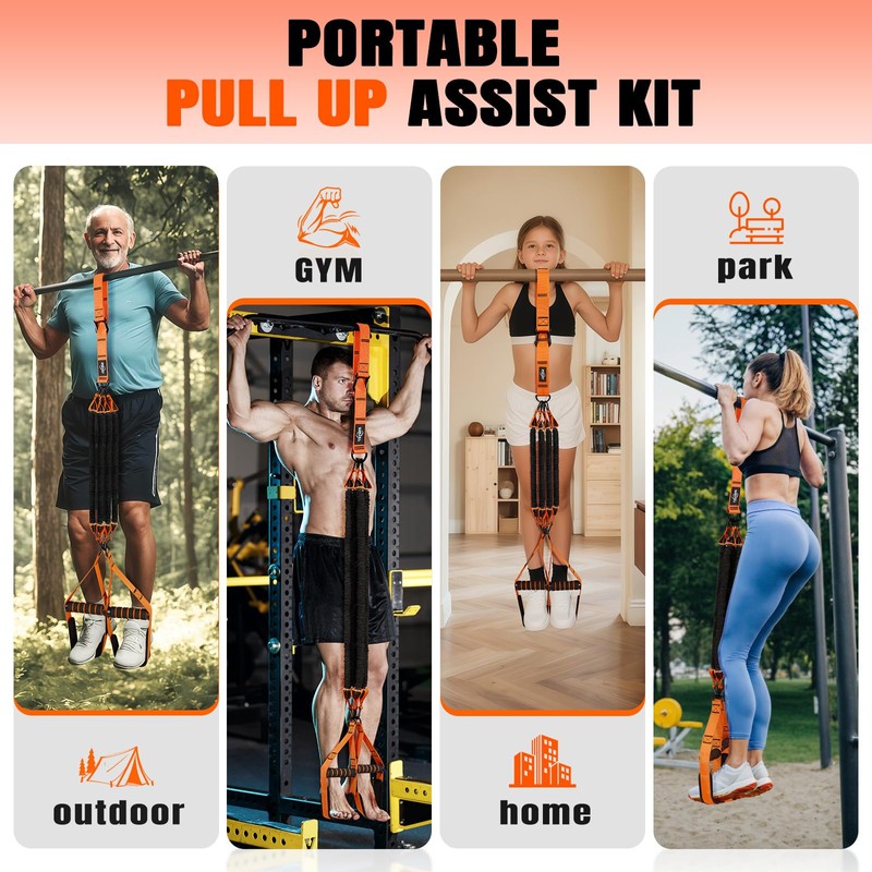 NTIUYOT Pull Up Bands, Heavy Duty Resistance Bands with Handle,