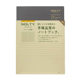 Noritsu NCL11 NOLTY Notebook, A5, Horizontal Ruled, Cream Paper, 96P, Gray