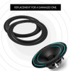 Zerone 2pcs 8inch Perforated Rubber Speaker Foam Edge Surround Rings