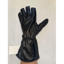 EPT Bull Ropes - Bull Riding Glove Adult & Youth Black Leather Outer Seam Right or Left Hand - Sizes 5.0-10.5 (8.5 Left Hand)