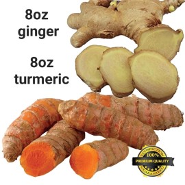fresh turmeric ginger roots Turmeric and Ginger Roots 8oz each, Fresh, Herbal, Non GMO, Organic