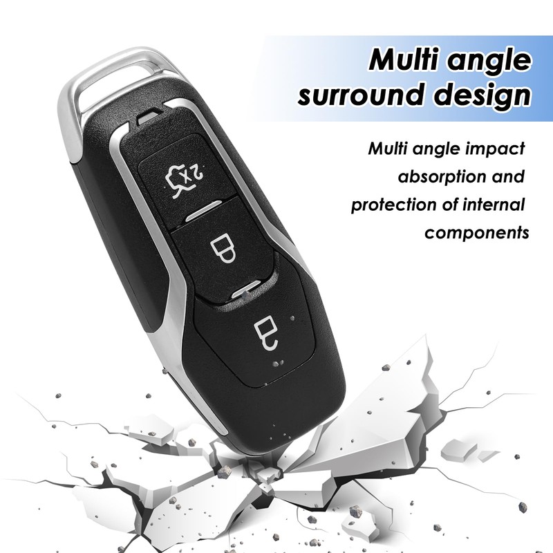 Yerozhui Key Original for Ford Mustang, Key Shell for Ford