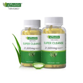VEVOEC Aloe Vera Capsules, Gynable&VEVOEC, super cleanse, 90 Capsules ，Easter'sGift/Picks,216,000mg Inner Aloe Leaf Equivelent per Serving, Gut Health, Natural Immune Supplement,Gluten free,Sugar free - Specification: 2 Bottles