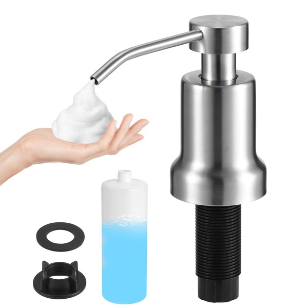 Yofidra Soap Dispenser for Kitchen Sink and Bathroom Countertop: Built