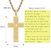 RWQIAN Men's Cross Necklace Silver Gold Black Cross Necklace with