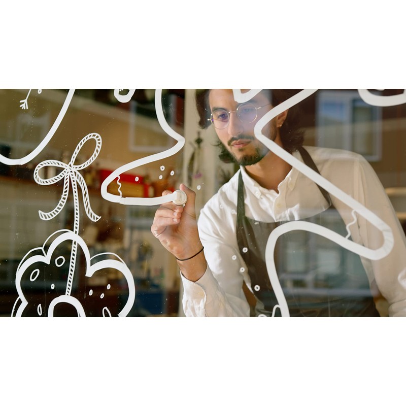 edding 4090 chalk marker - white - 1 chalk pen